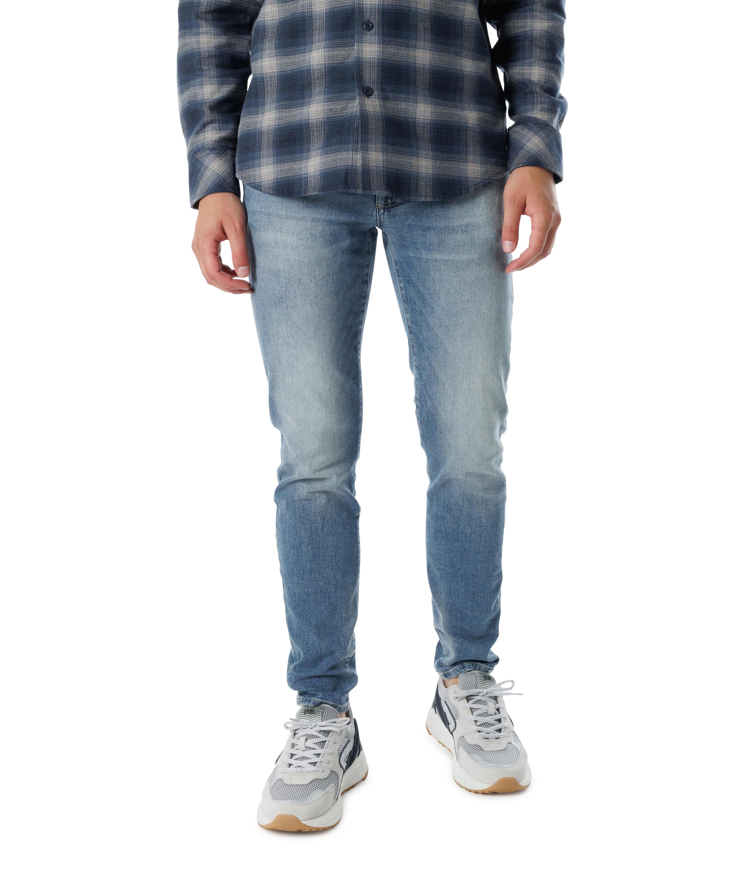 Tapered fit heren jeans blauw