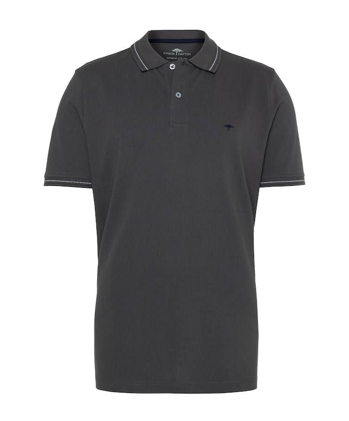 Heren polo grijs