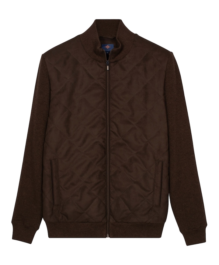 Heren vest bruin