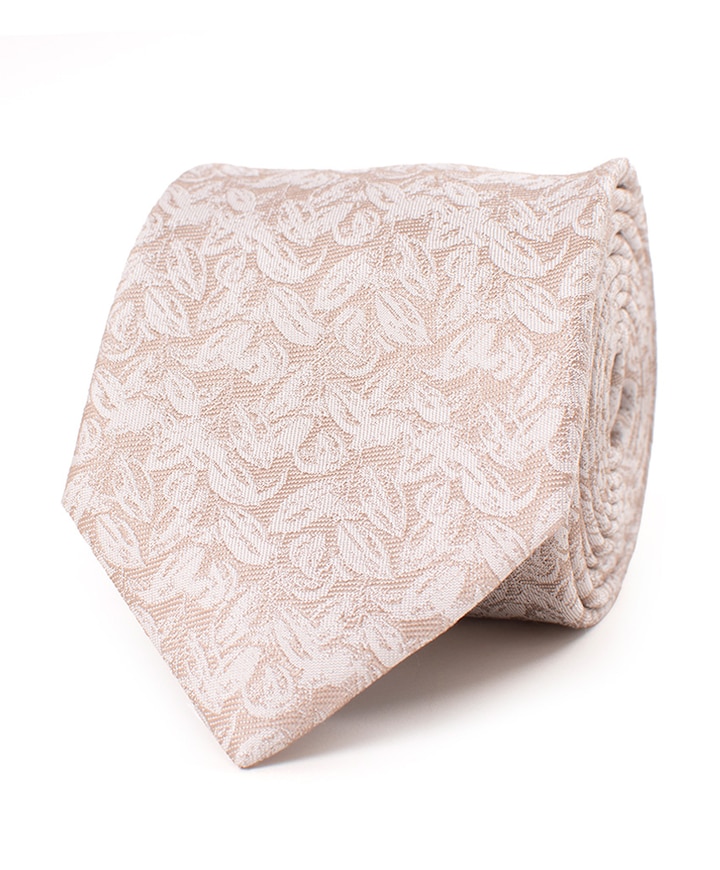 Heren stropdas beige