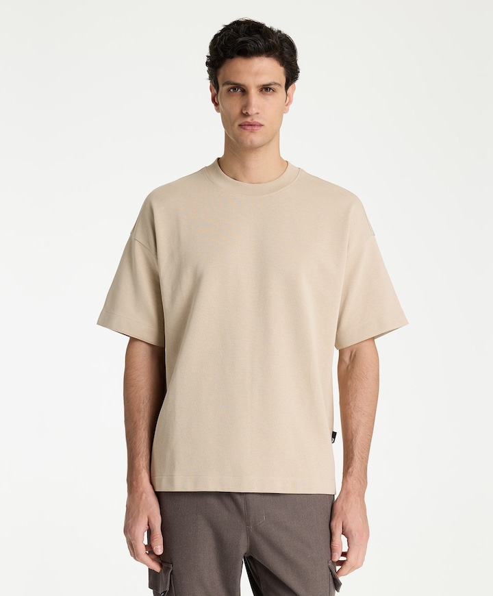 Heren T-shirt beige