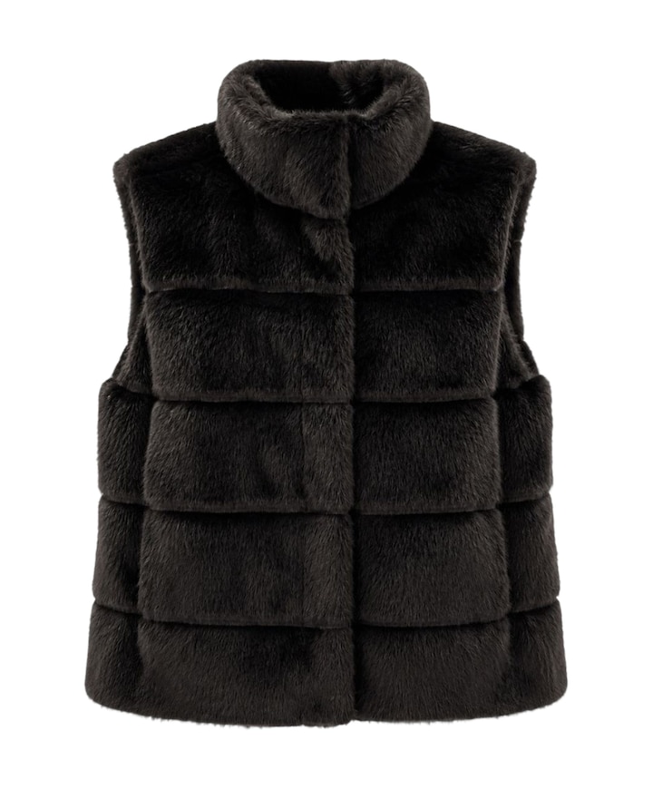 Dames gilet bruin