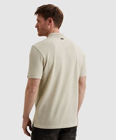 Heren polo ecru