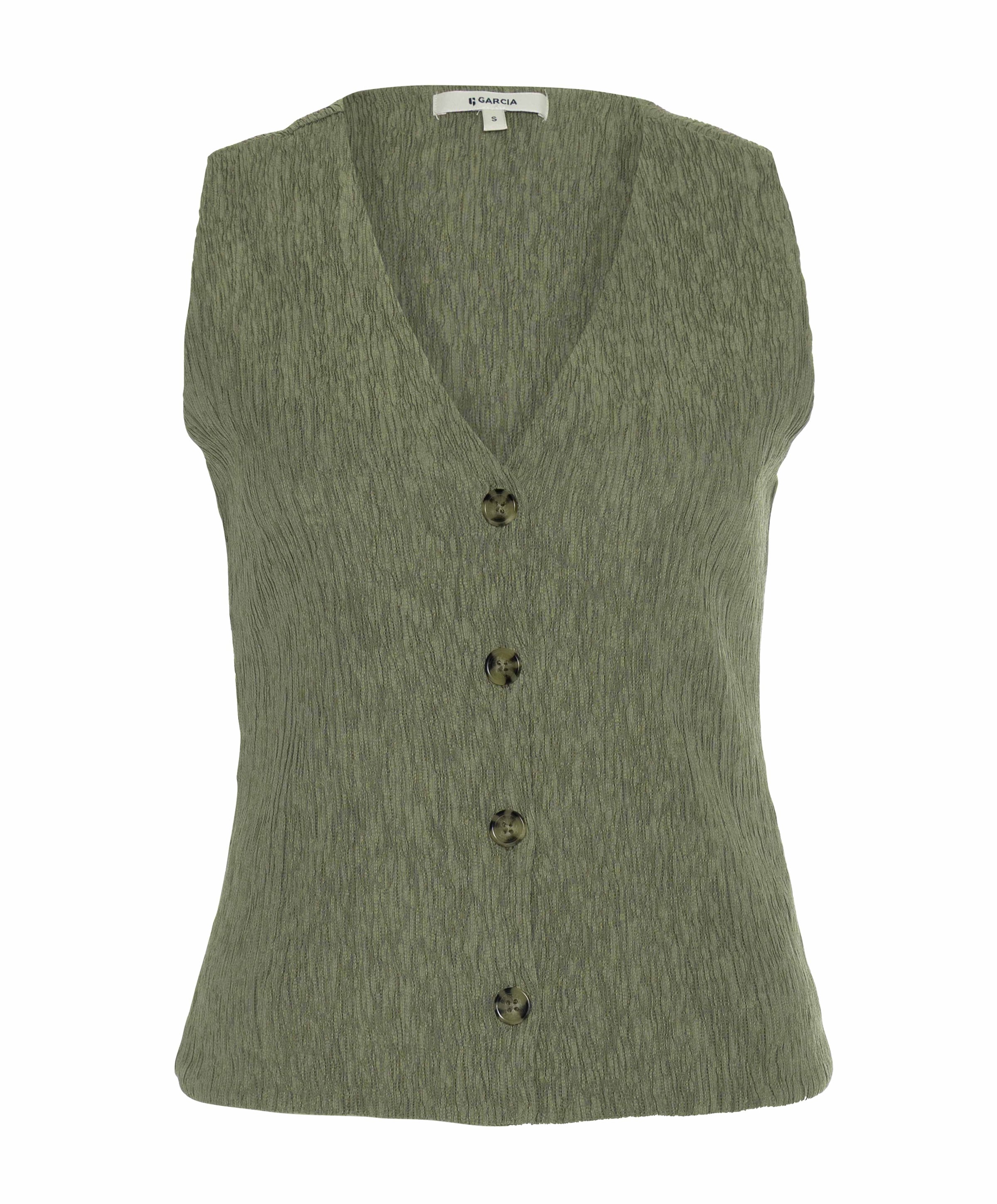 Dames gilet groen