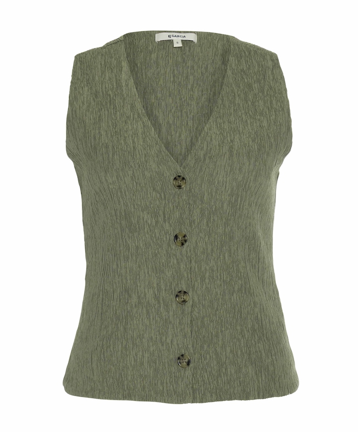 Dames gilet groen