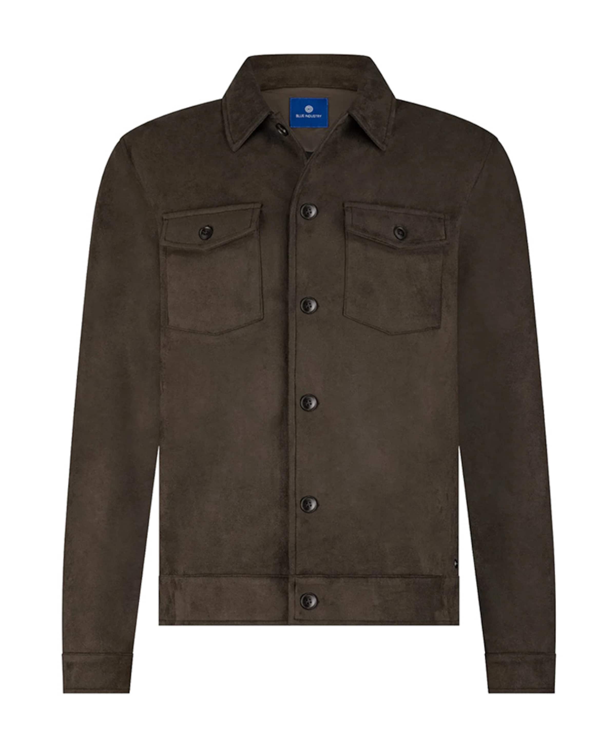 Heren overshirt bruin