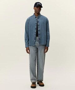 Overhemd lange mouw blauw