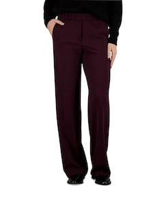 Wide leg Feminine dames broek bordeaux