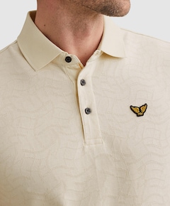 Heren polo ecru
