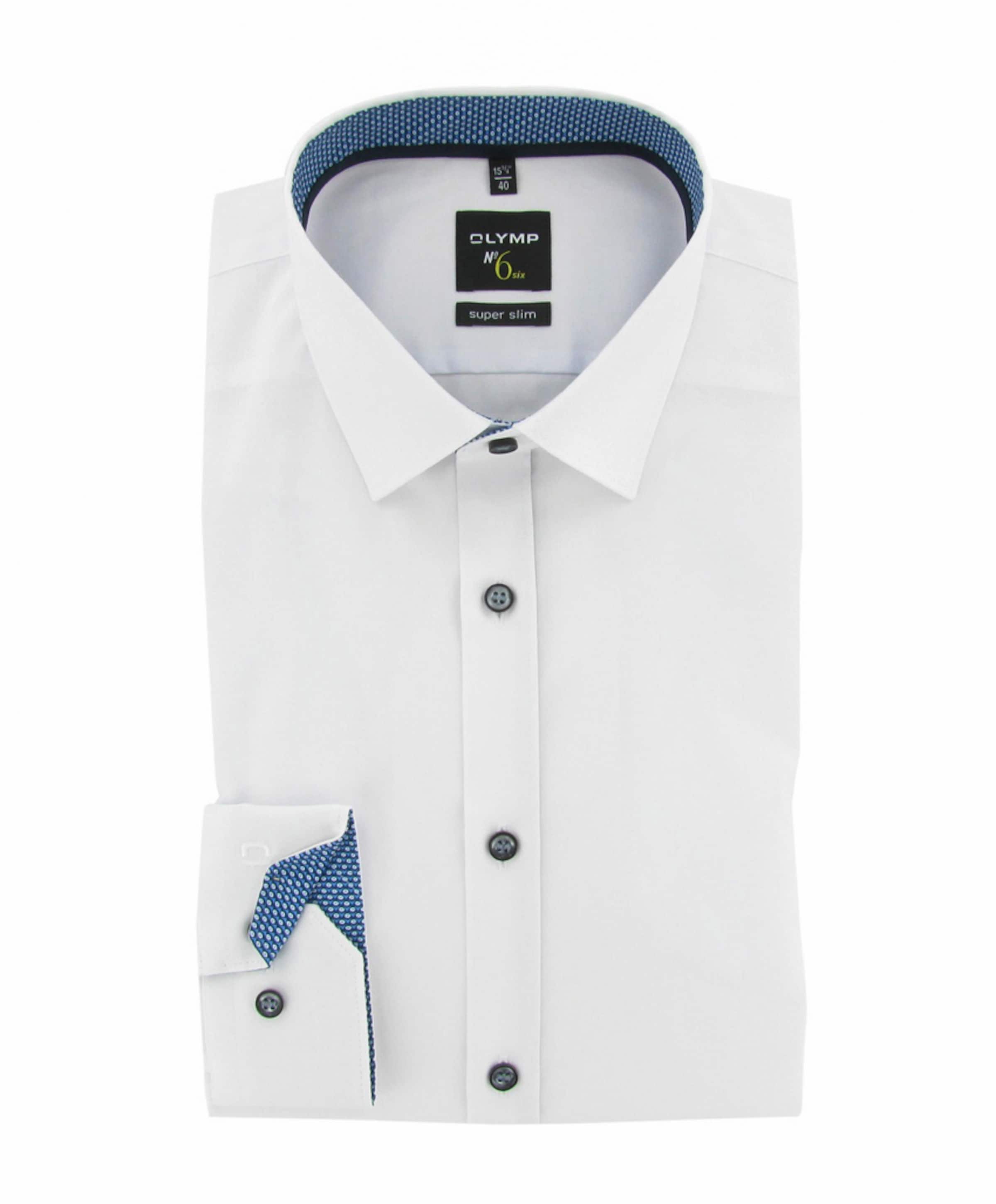 Heren overhemd lange mouw wit