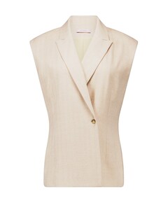 Dames gilet beige
