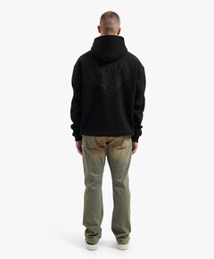 Heren hoodie zwart