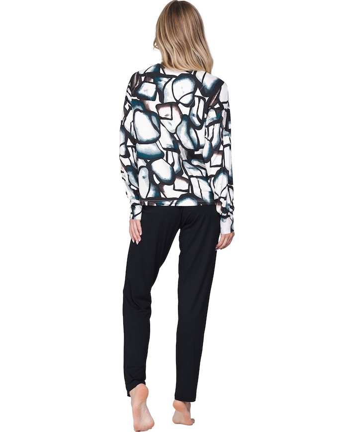 Dames pyjamaset zwart