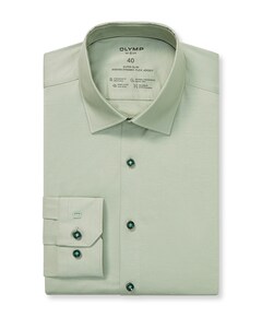 Heren overhemd lange mouw groen
