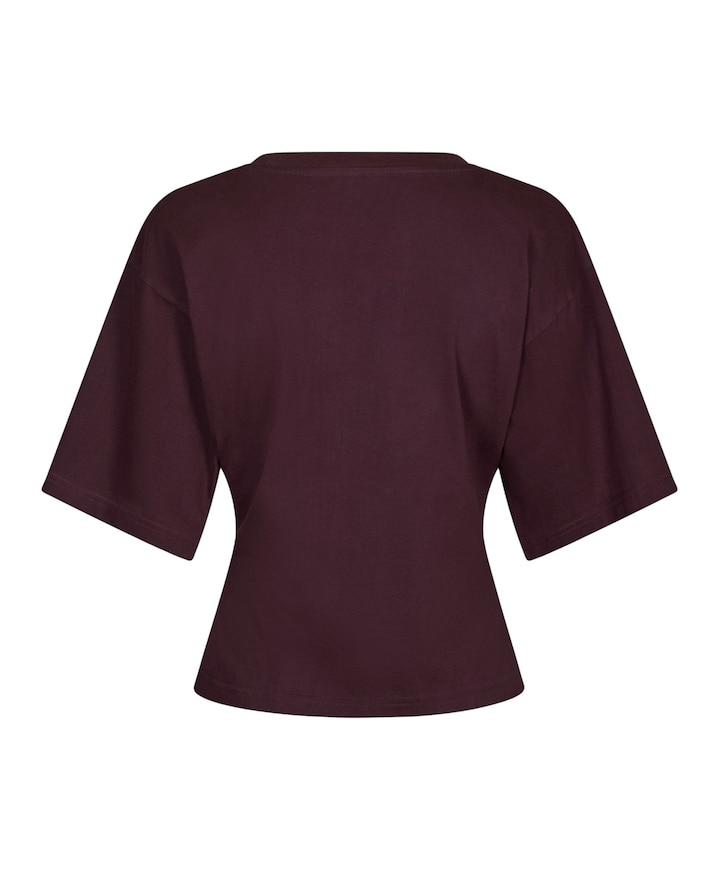 Dames T-shirt bordeaux