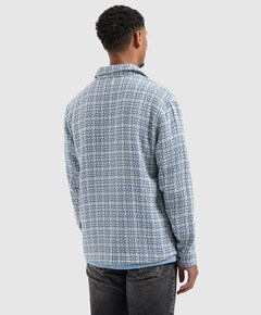 Heren overshirt blauw