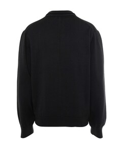 Heren trui met rits zwart