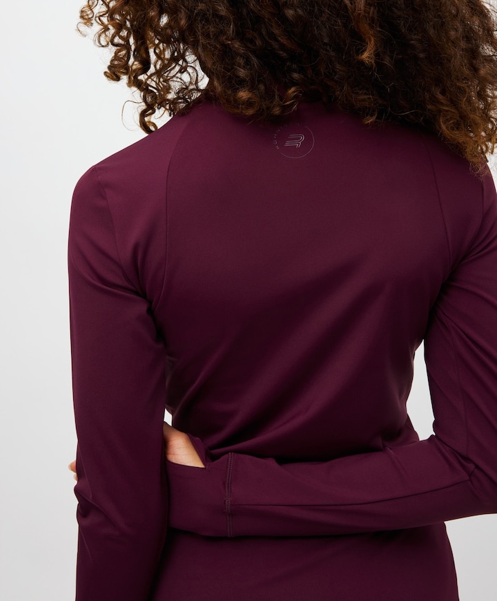 Dames vest bordeaux