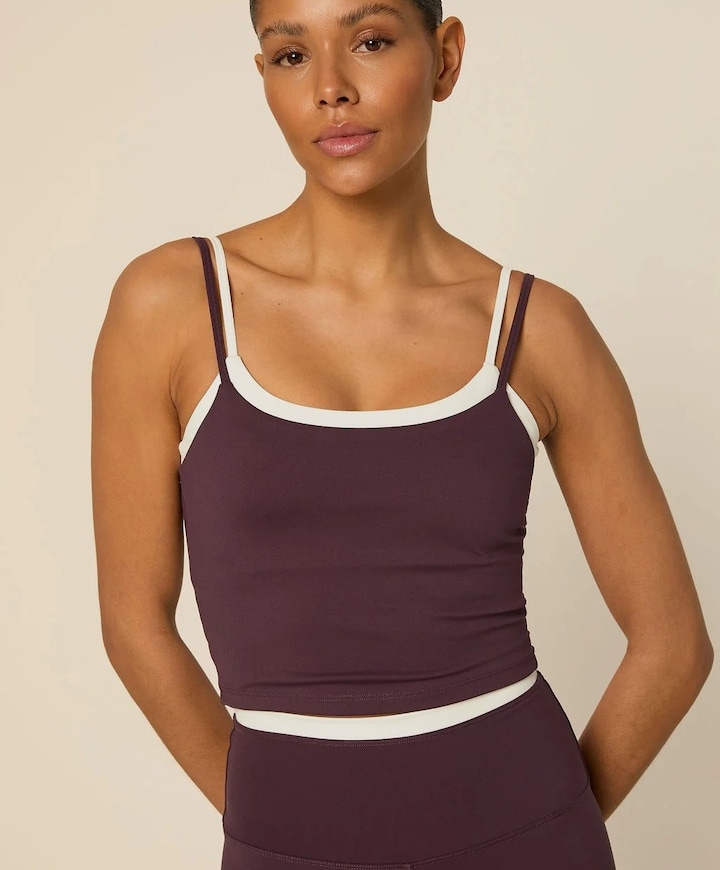 Dames singlet bordeaux