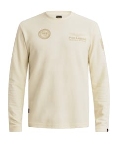 Heren longsleeve ecru