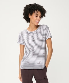 Dames T-shirt bruin