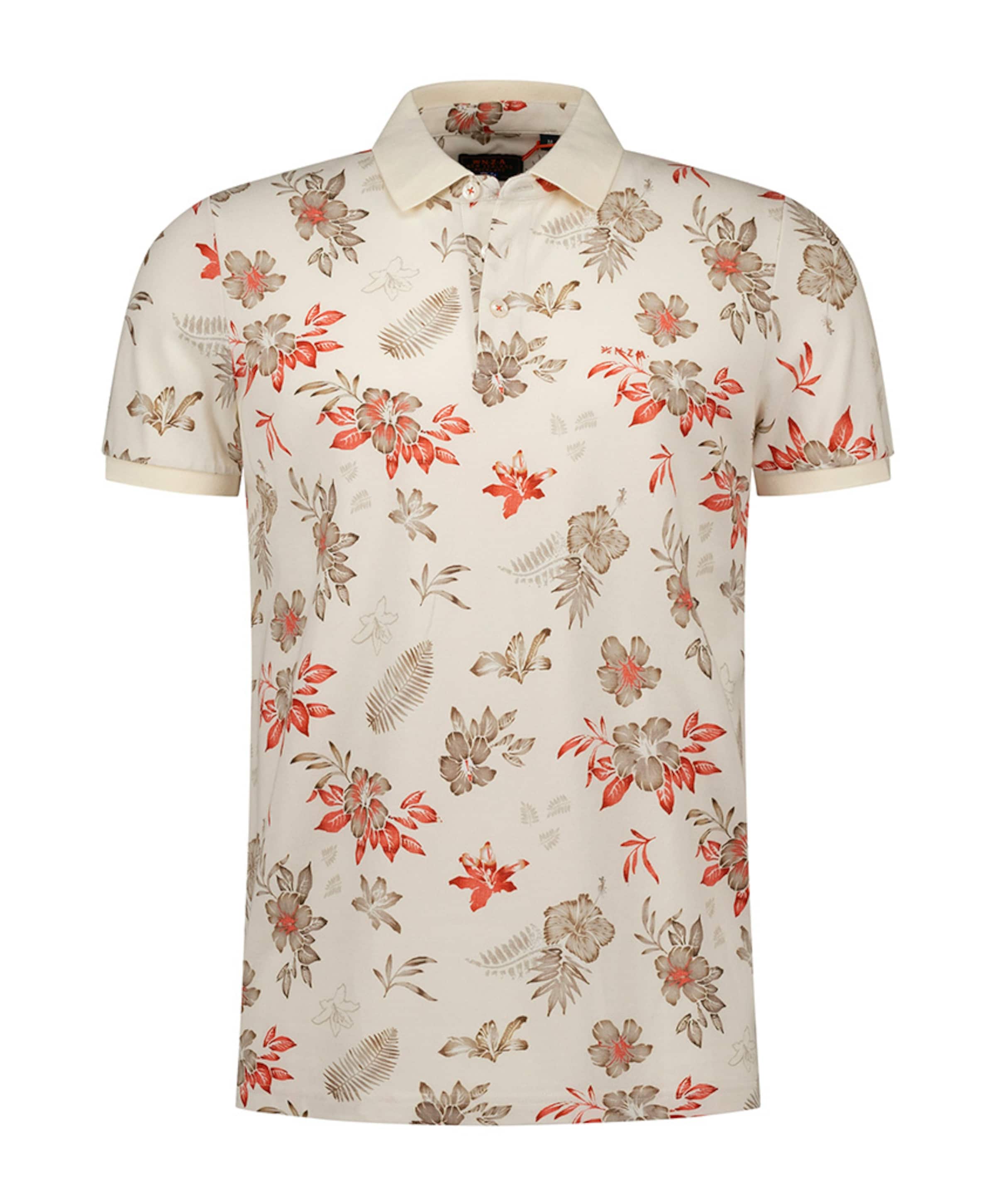 Heren polo ecru