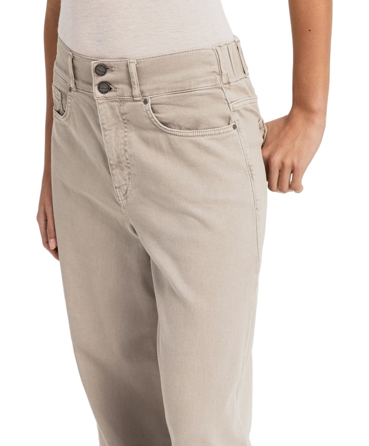 Losvallende dames jeans grijs
