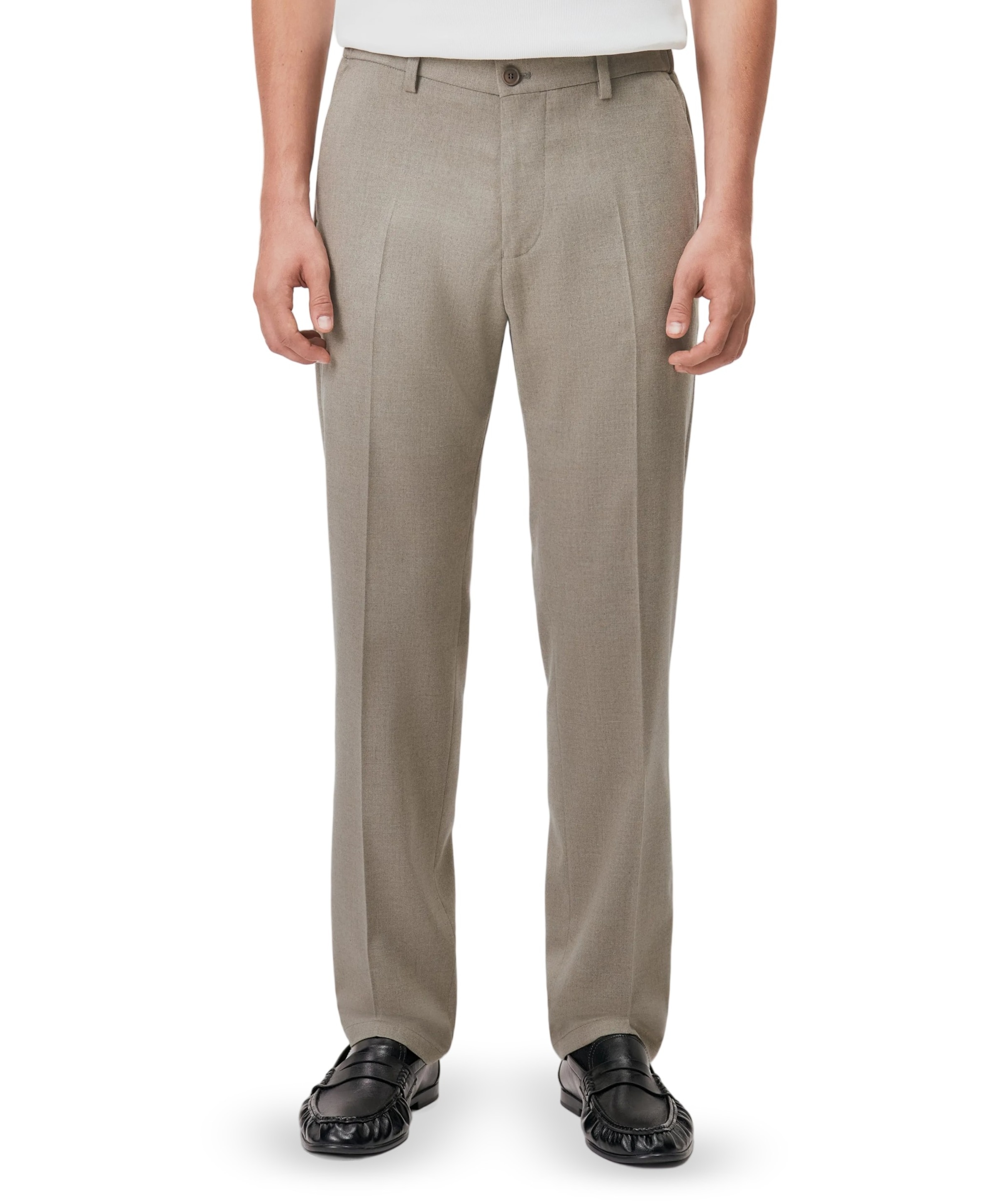 AJEND_RGLR heren pantalon beige