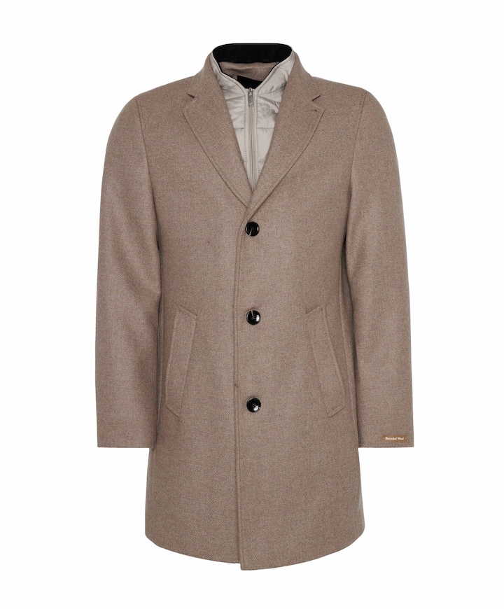 Heren jas beige