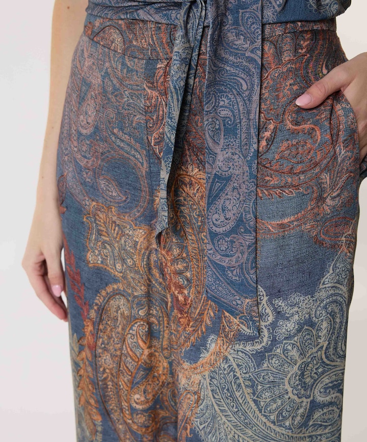 dames broek blauw