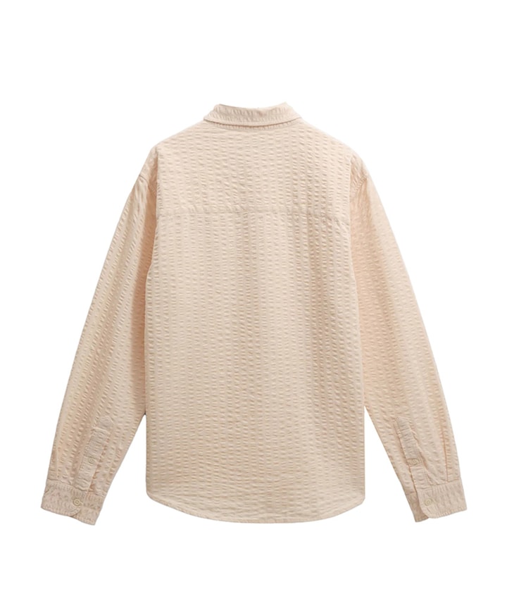 Overhemd lange mouw beige