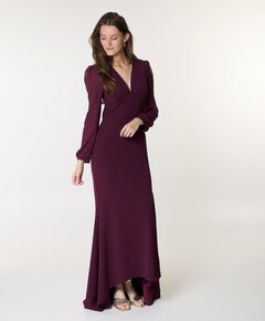 Dames jurk bordeaux