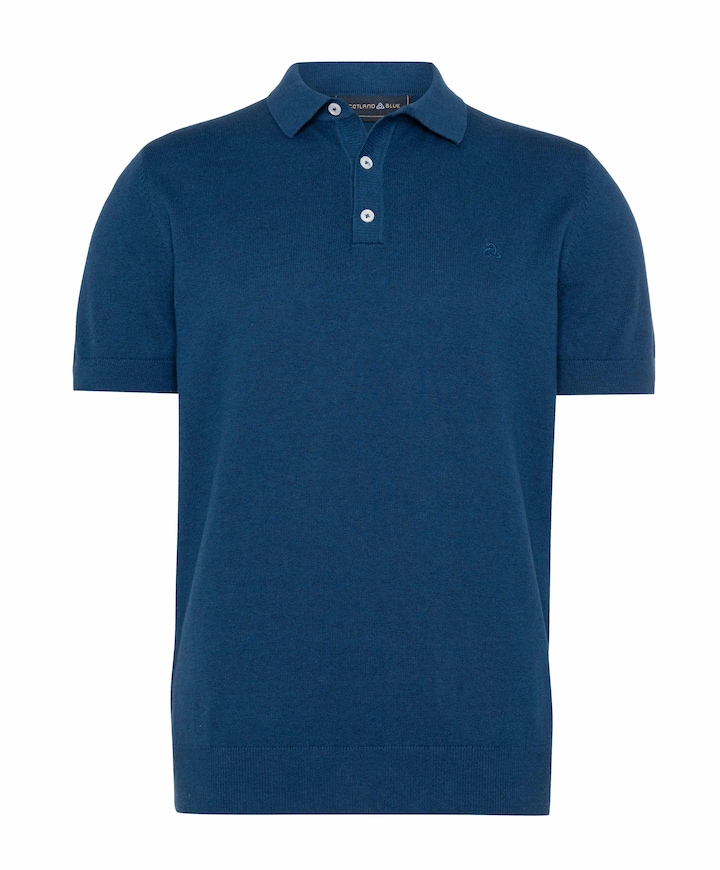 Heren polo blauw