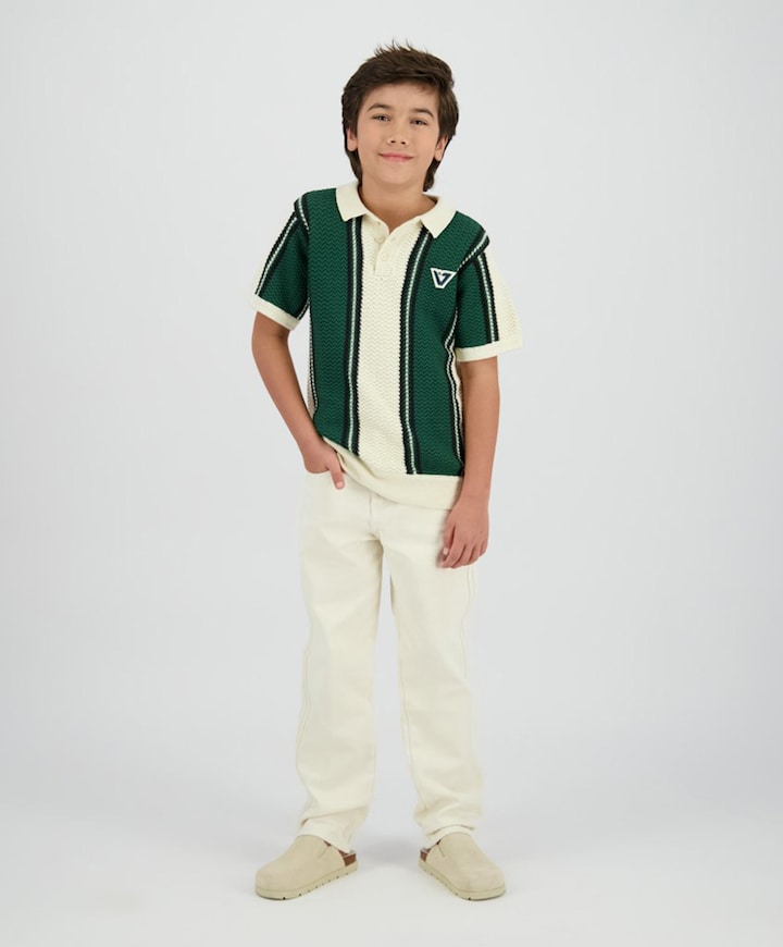 Jongens polo groen