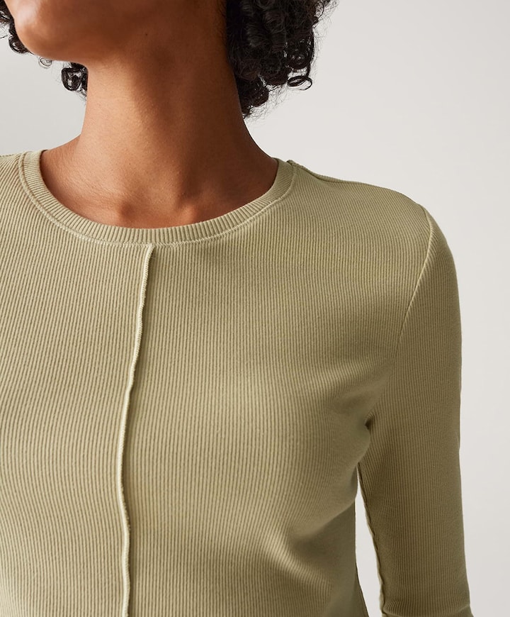 Dames longsleeve groen