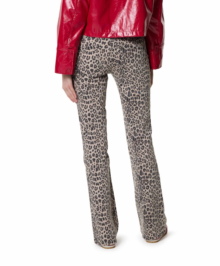 ONLBLUSH MID FLARED LEO jeans zwart