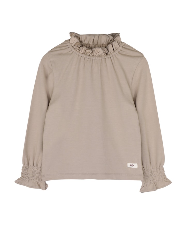 Meisjes longsleeve beige