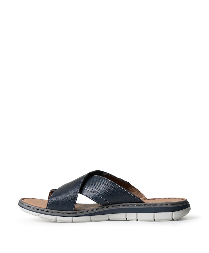 heren slippers blauw