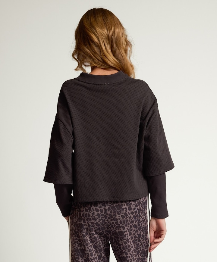 Meisjes longsleeve grijs