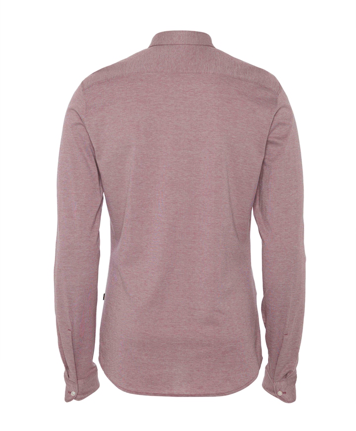 Heren overhemd lange mouw rood