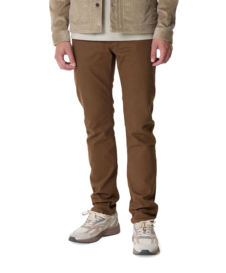 PC-Lyon tapered heren jeans bruin