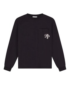 Heren longsleeve bruin