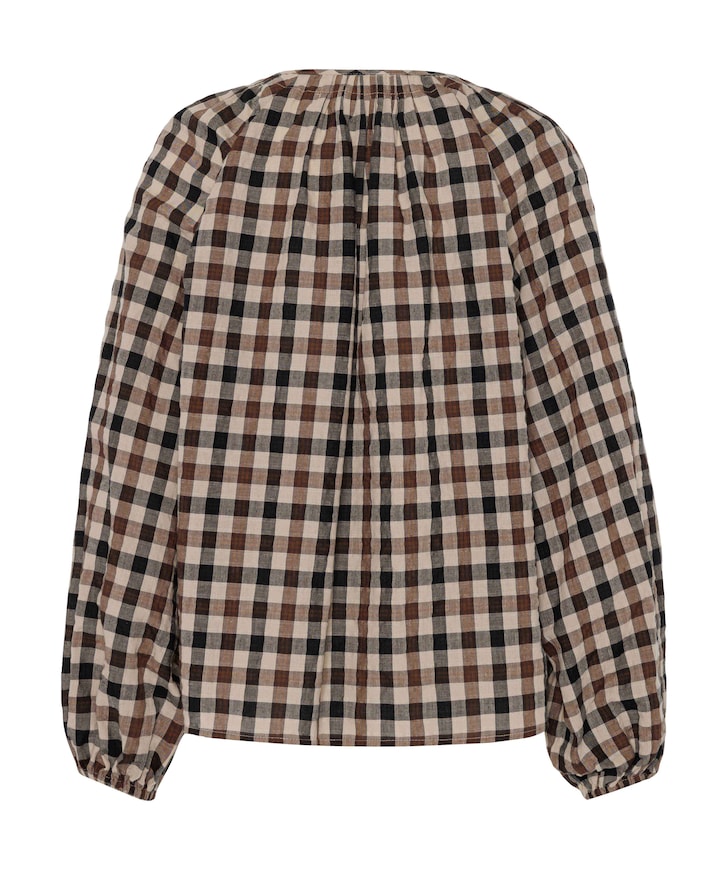 Dames blouse bruin