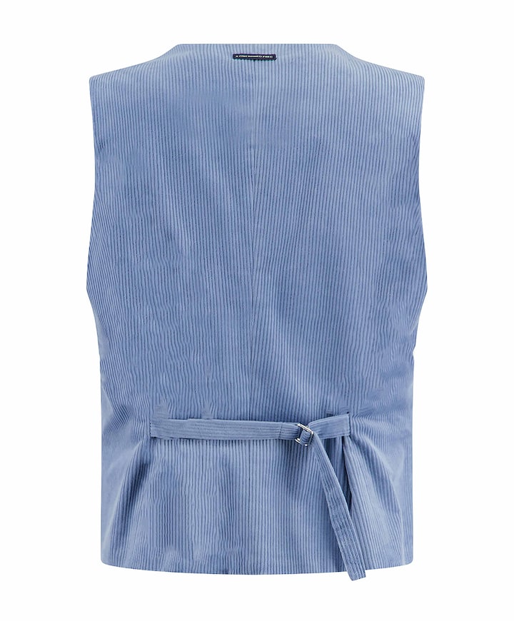 Heren gilet blauw