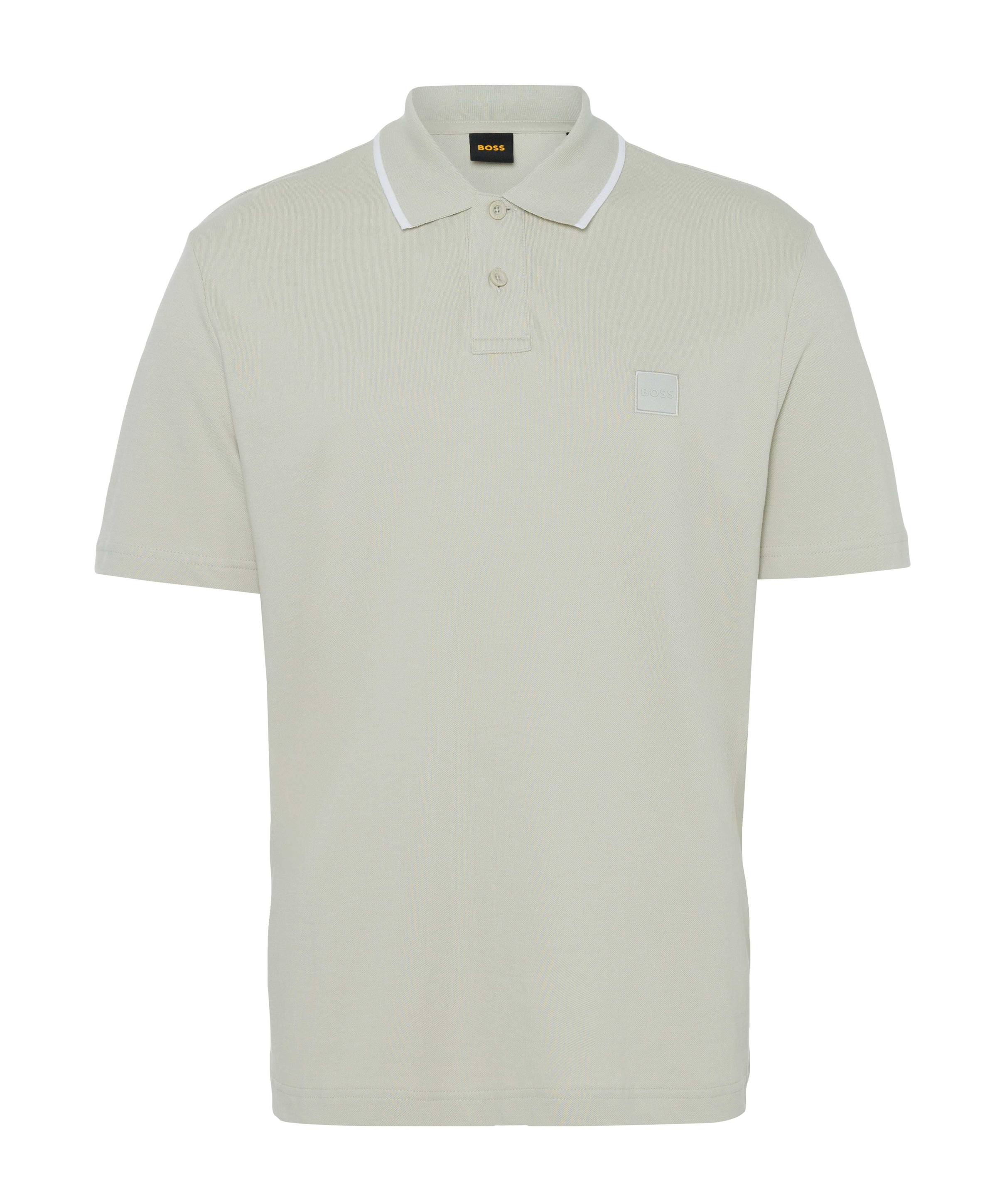 Heren polo beige