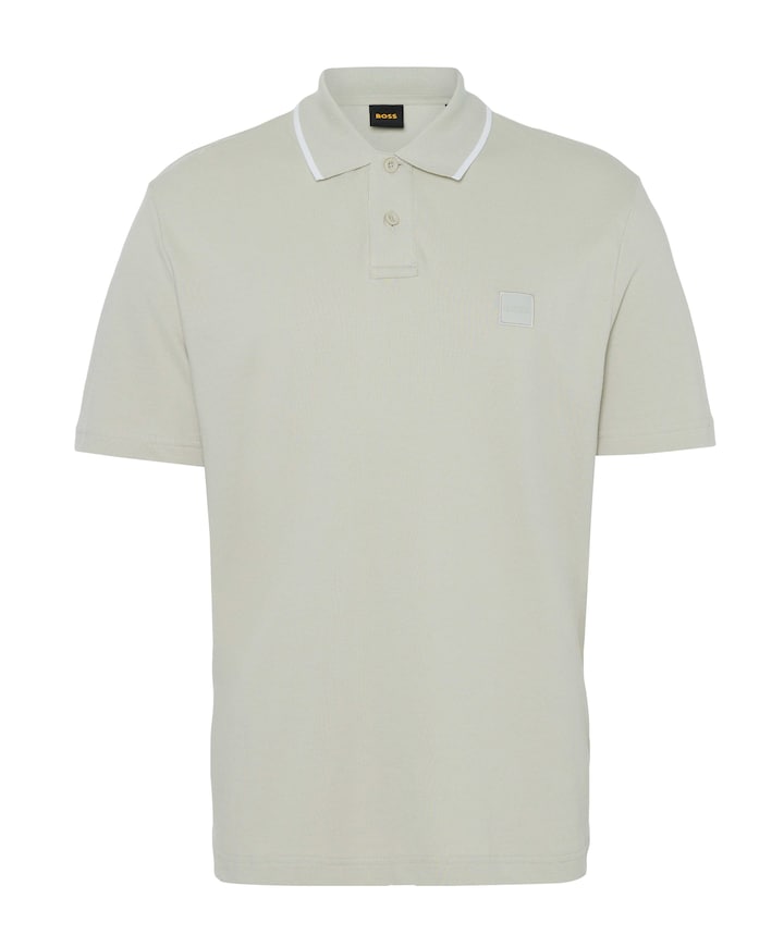 Heren polo beige