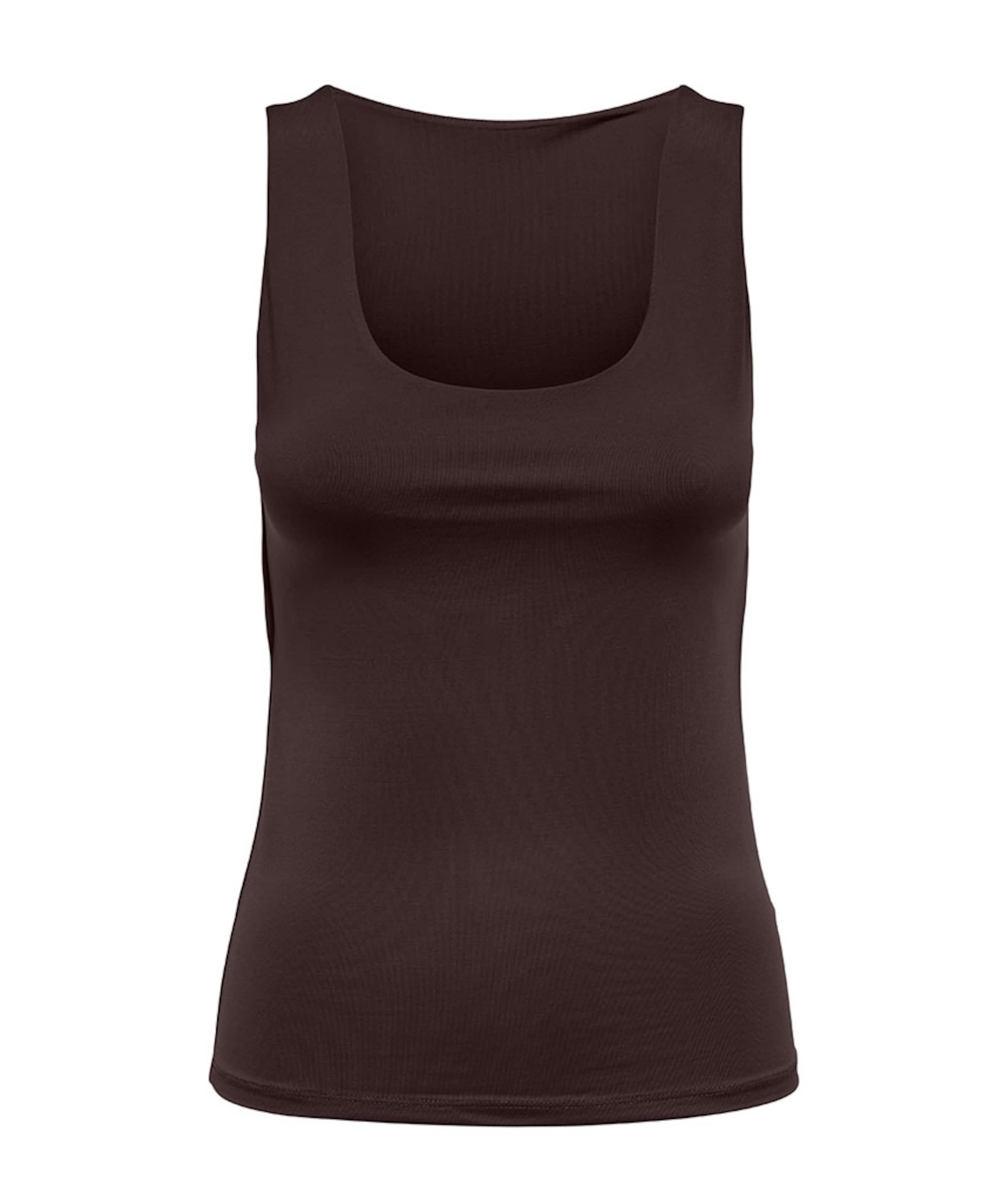 Dames top bruin