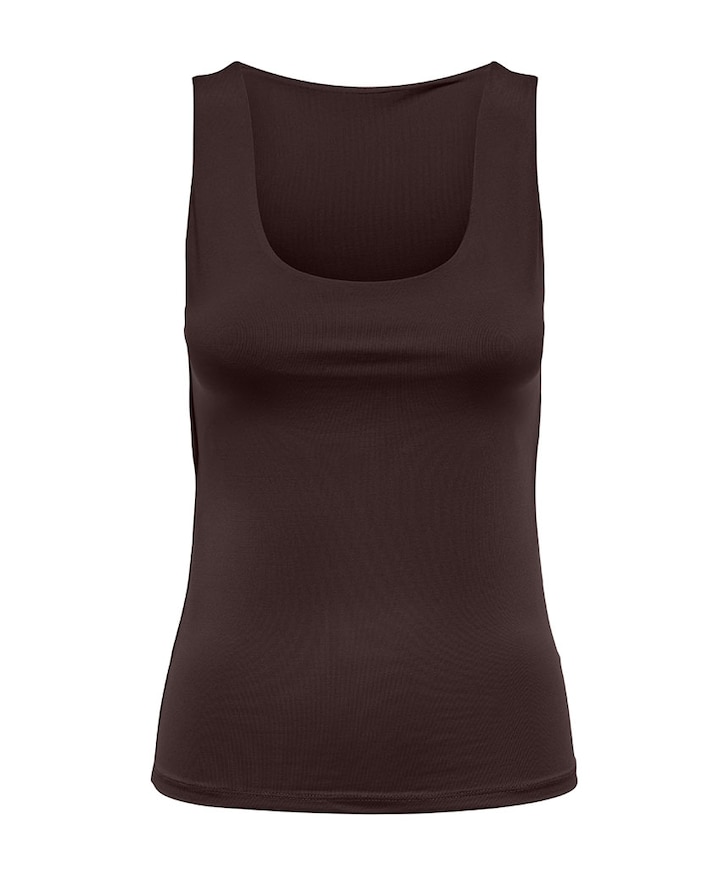 Dames top bruin