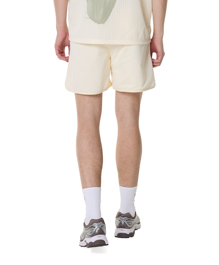 Resort Shorts Mesh heren korte broek ecru