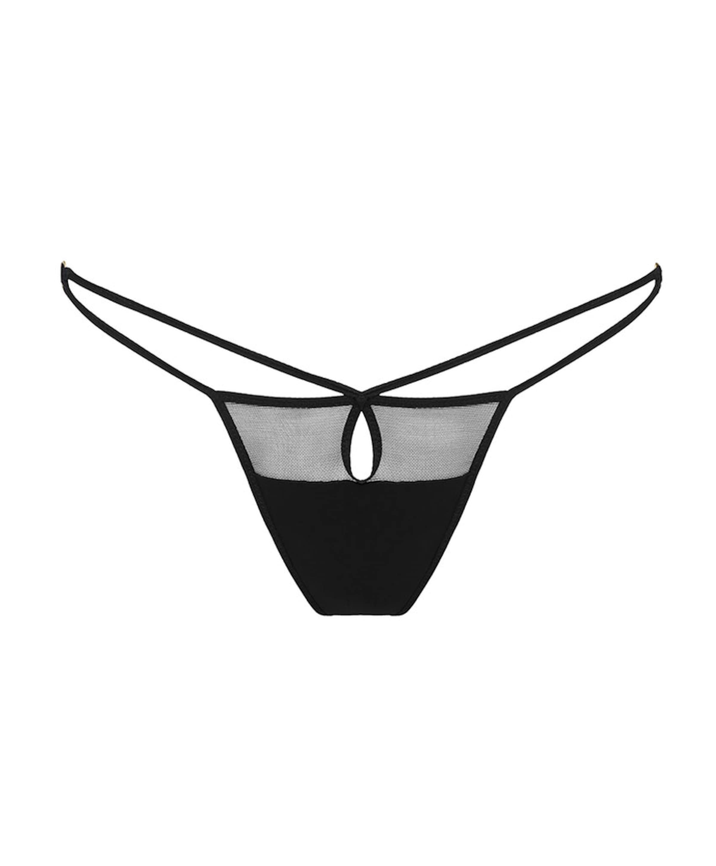 Dames string zwart